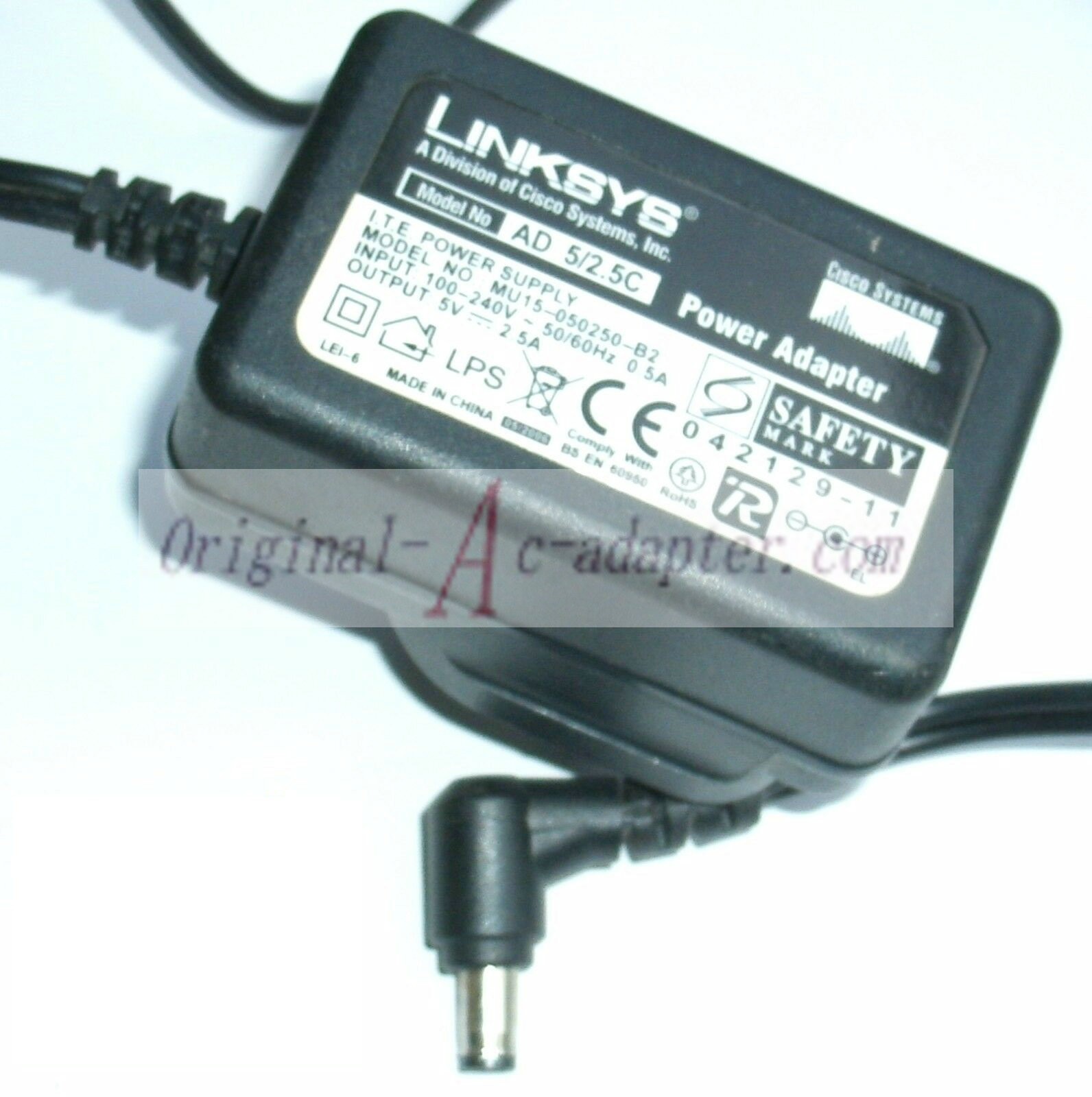 *Brand NEW* 5V 2.5A AC Adapter LINKSYS MU15-050250-B2 POWER SUPPLY